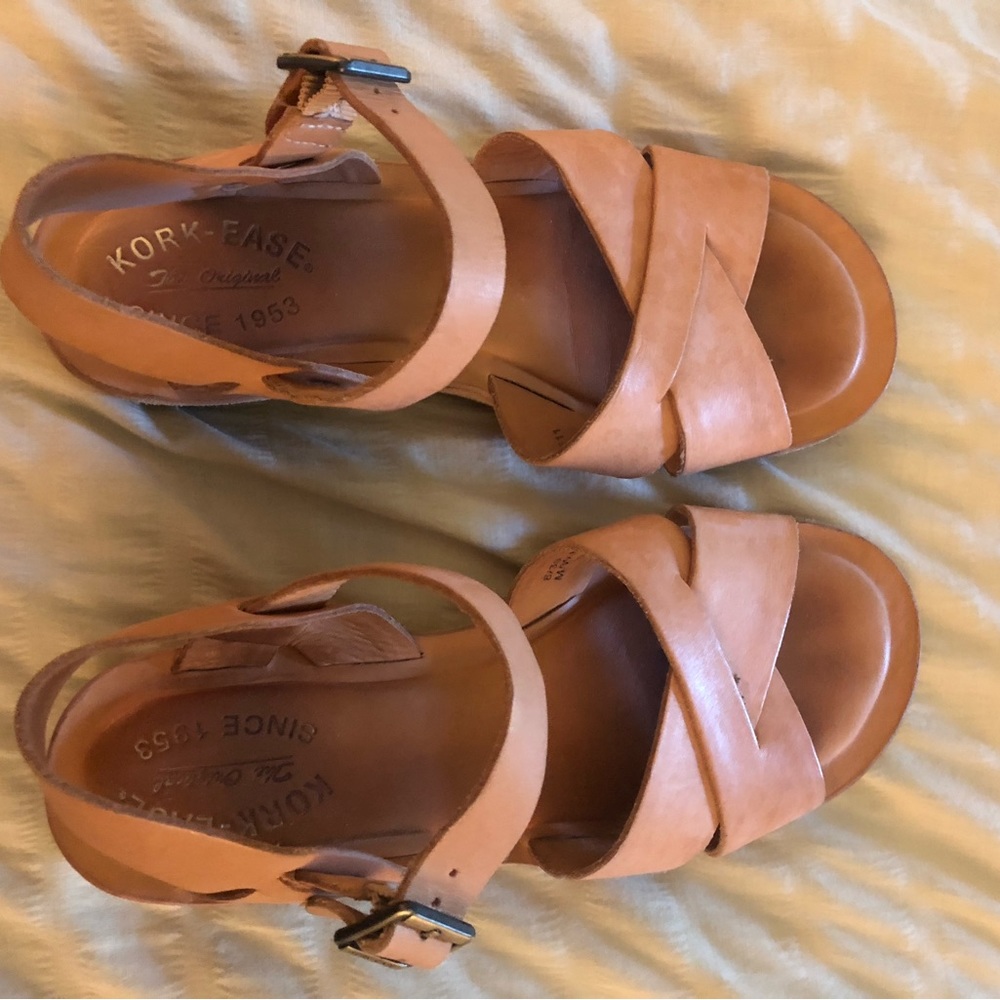 Kork-Ease Tan Leather Sandals